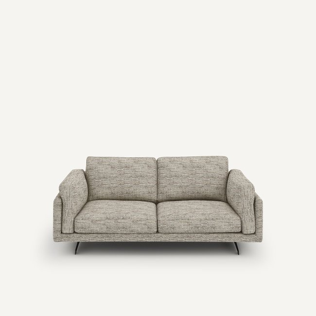 2-Sitzer-Sofa César, Chevron meliert leinen <span itemprop=