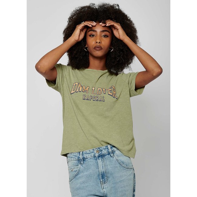 T-shirt  100% Coton Coton SALTO kaki <span itemprop=