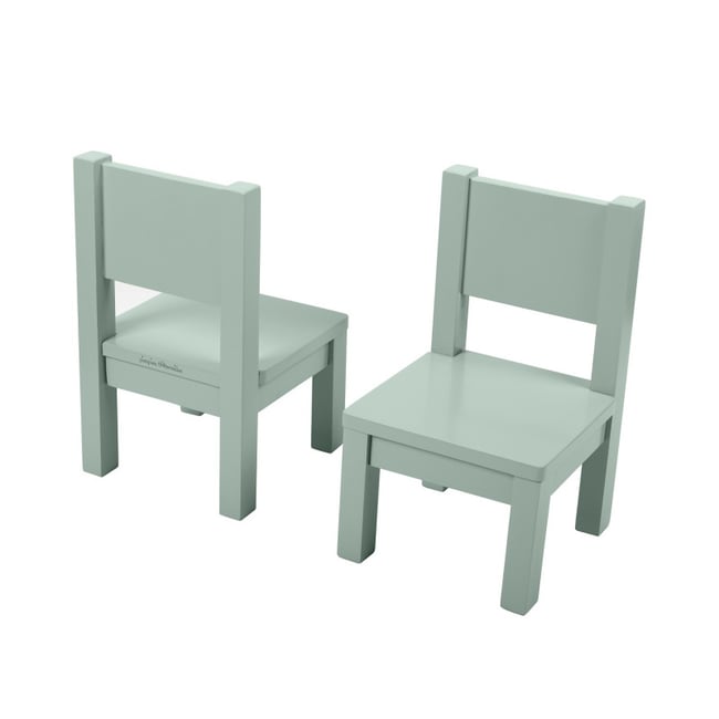 Lot de 2 Ma première chaise Enfant Montessori Vert sauge 1-4 ans Couleur vert sauge <span itemprop=