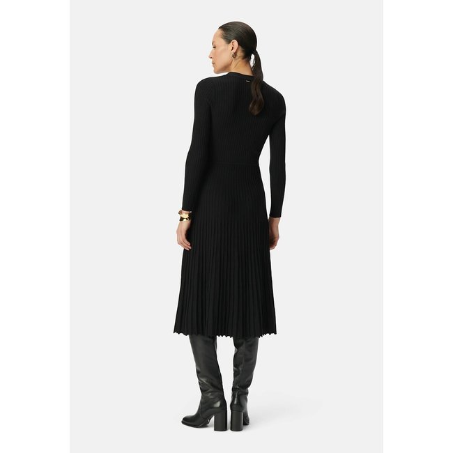 AMABILEMIA Vestito Donna Sexy Maniche Lunghe Mini Abito Elegante Nero Vestito Corto Invernale Tubino Casual da Sera Aderente Scollato Inverno AM563 (IT, Testo, S, Regular, Regular, Nero