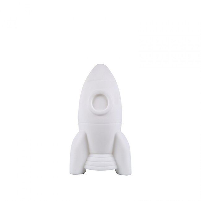 Veilleuse enfant en forme de fusée - APOLLO M Couleur blanc <span itemprop=