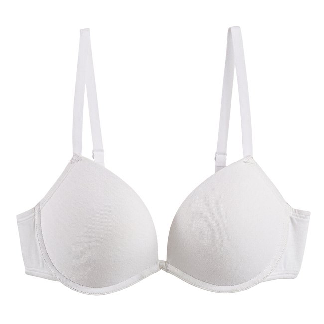 Unifarbener Push-up-BH Cottone - LA REDOUTE COLLECTIONS