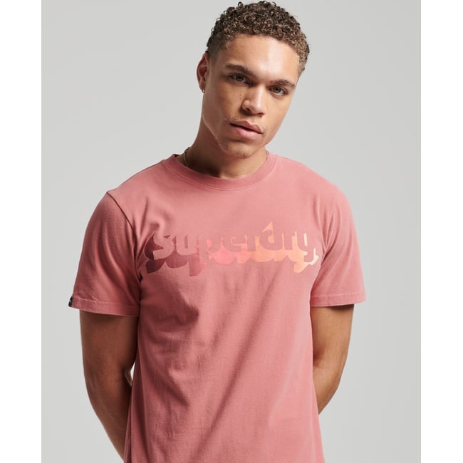 T-shirt Vintage Shadow en coton bio rose canyon <span itemprop=