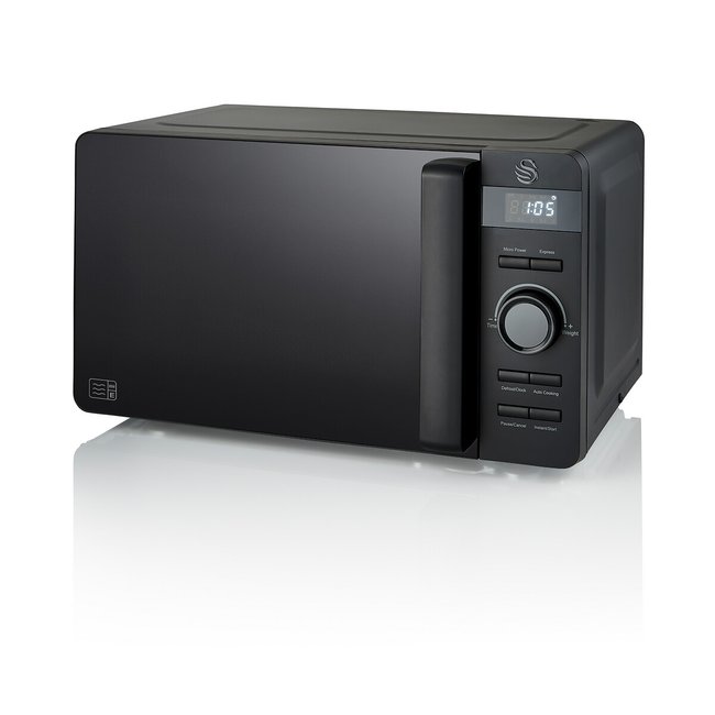 20L LED Microwave - SM22037L, black, SWAN