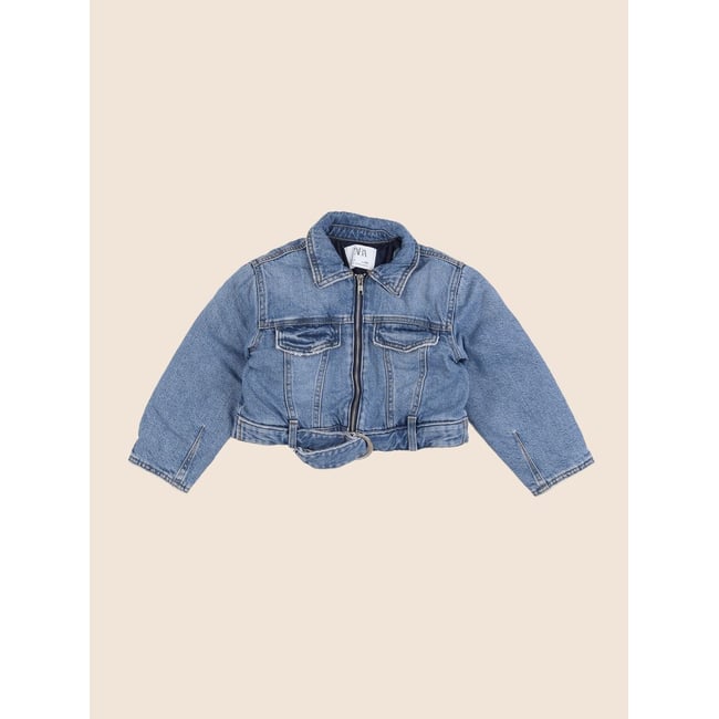 Veste doublé - Très bon état bleu <span itemprop=