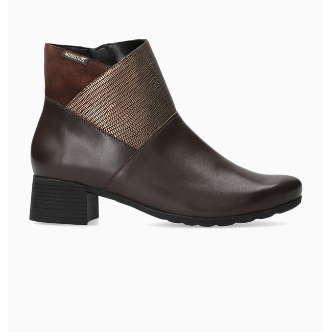 Bottines en cuir GARITA marron foncé 5140 <span itemprop=