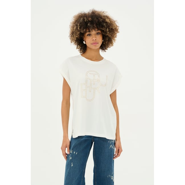 T-shirt blanc spring gardenia <span itemprop=