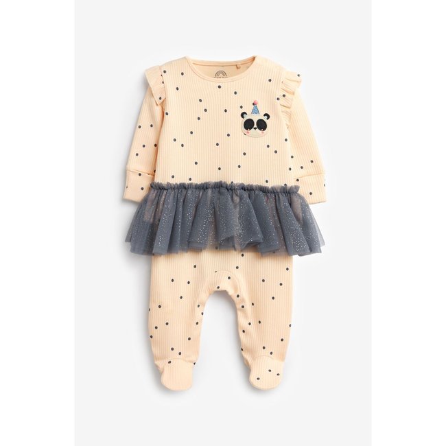Dors-bien tutu crème/bleu <span itemprop=