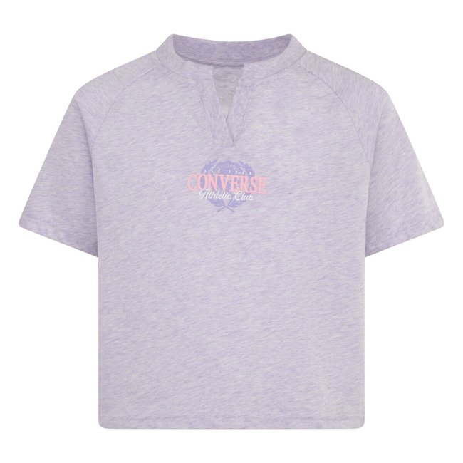 T-shirt de mangas curtas violeta <span itemprop=