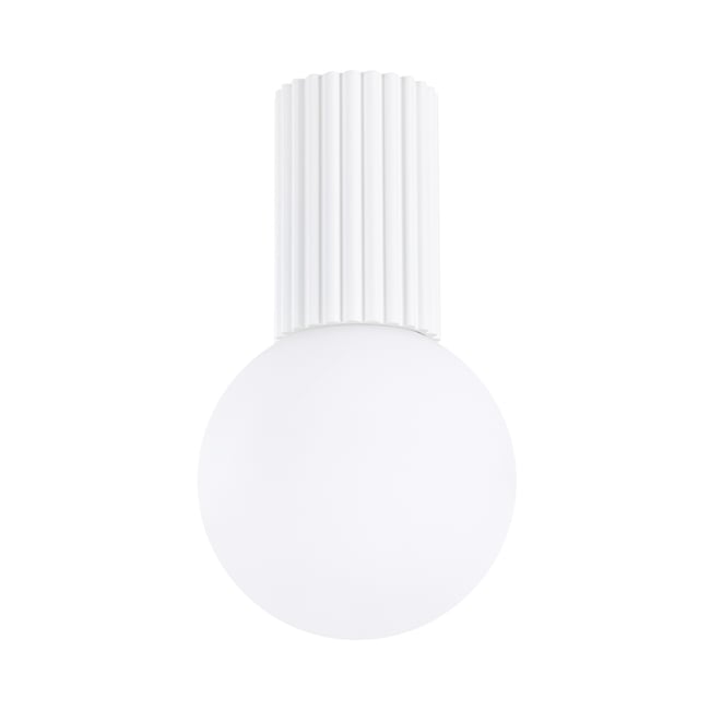 Plafonnier Aluminium Blanc G9 1 Halo Couleur blanc <span itemprop=
