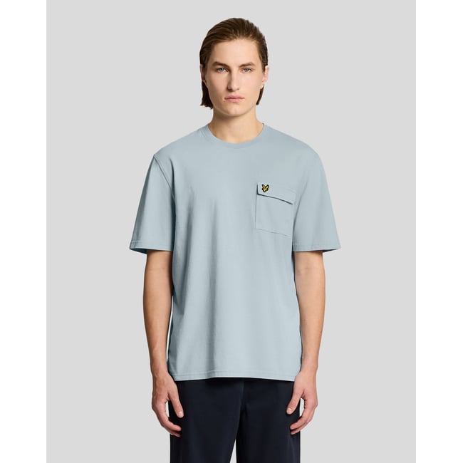 T-shirt poche cargo bleu opale <span itemprop=