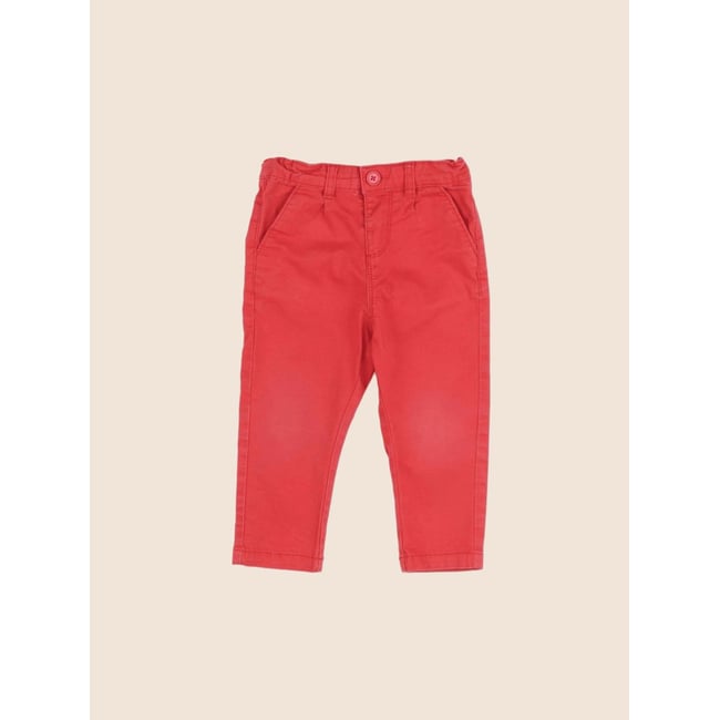 Pantalon - Etat satisfaisant rouge <span itemprop=