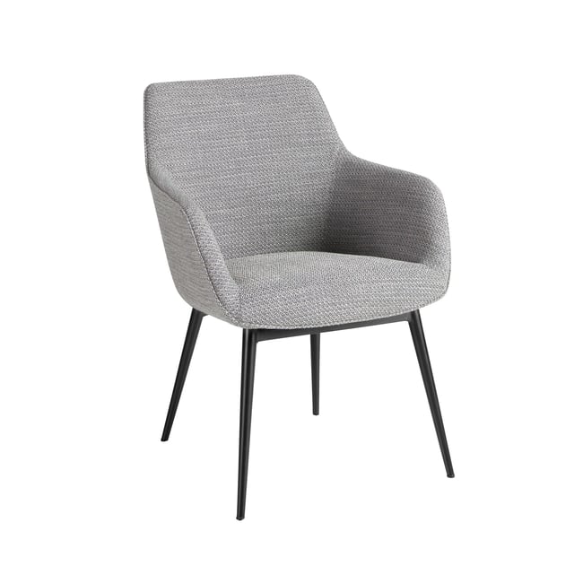 Chaise en tissu Couleur gris | noir <span itemprop=