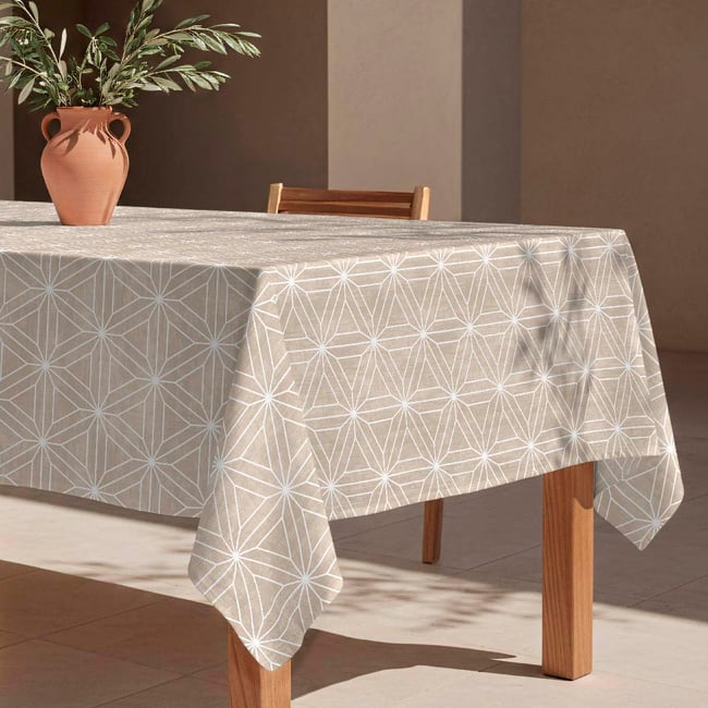 Nappe anti-taches Alston Lin - 100% coton - lin <span itemprop=