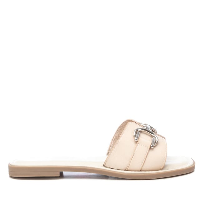 Sandale Plaine Décontractée blanc bleuté <span itemprop=