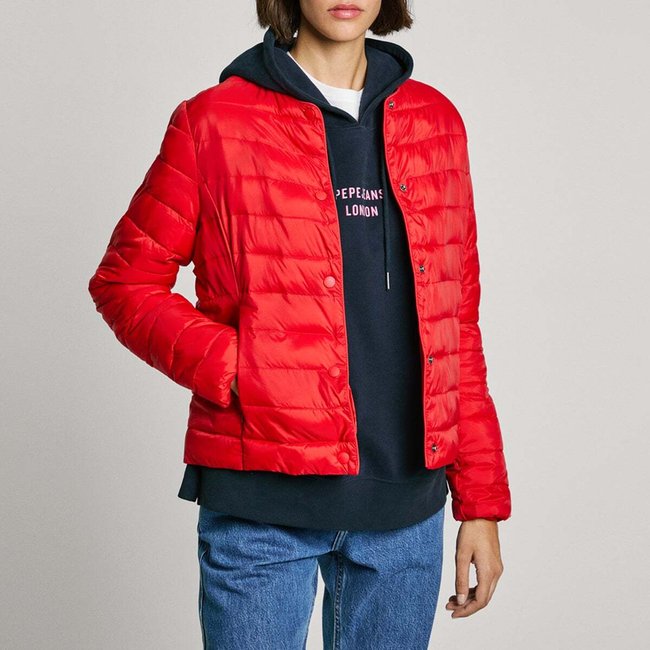 Doudoune Matelassée Étanche rouge <span itemprop=
