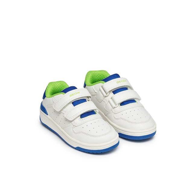 Atmungsaktive Sneaker mit Klettverschluss Washiba schwarz/weiss/blau <span itemprop=