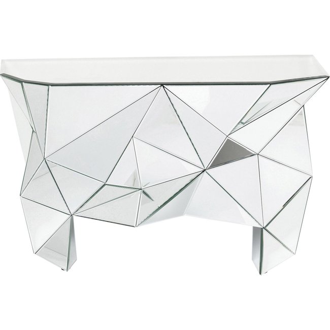 Console en verre miroir, PRISMA - KARE DESIGN