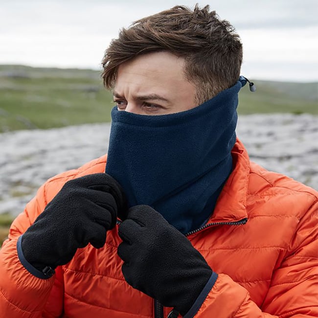 Snood bleu marine <span itemprop=