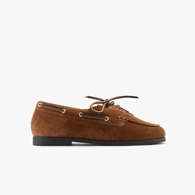 Mocassin cuir velours CHLOÉ CŒUR - MAISON TOUFET