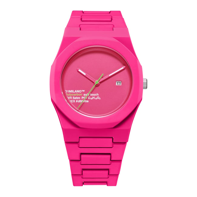 montre-analogique-polycarbon-rose-rose-rose-d1-milano-la-redoute