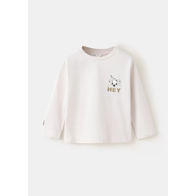 Chemise coton Les 101 Dalmatiens gris glacé <span itemprop=