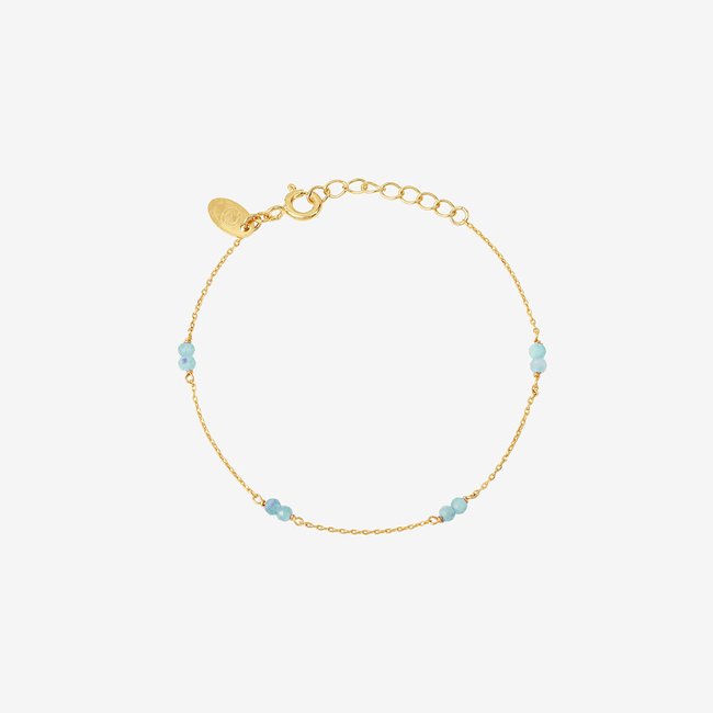 Bracelet venus amazonite bleu <span itemprop=
