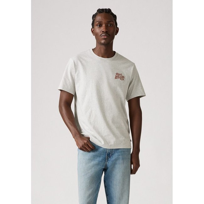 T-shirt comoda stampata sul retro grigio chiaro LEVI'S