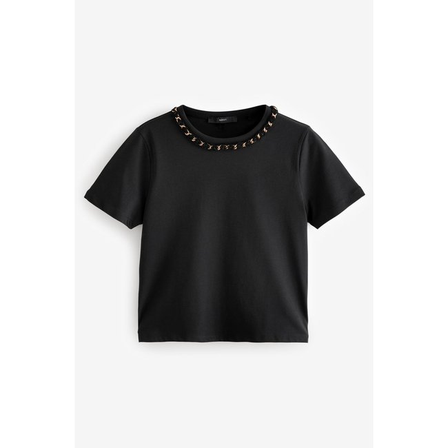 T-shirt avec col chaine fantaisie - NEXT