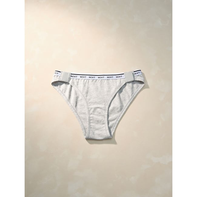 Culotte moulante en coton à logo gris chiné <span itemprop=