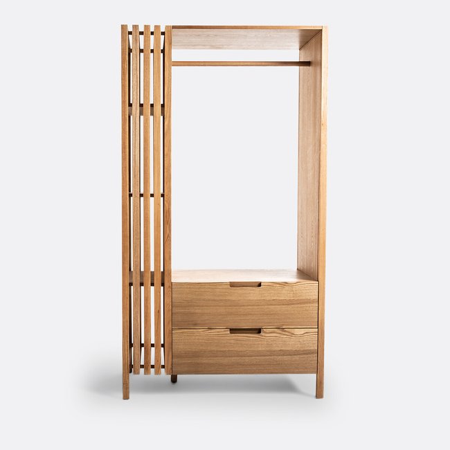 Schrank Theonie mit Hängeabteil natur <span itemprop=