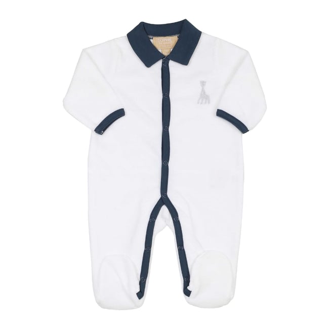 Dors bien Y Bleu Marine col Polo - Velours drop needle azul <span itemprop=