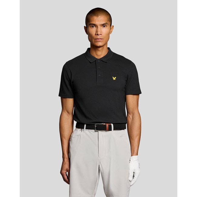 Polo technique noir jais <span itemprop=