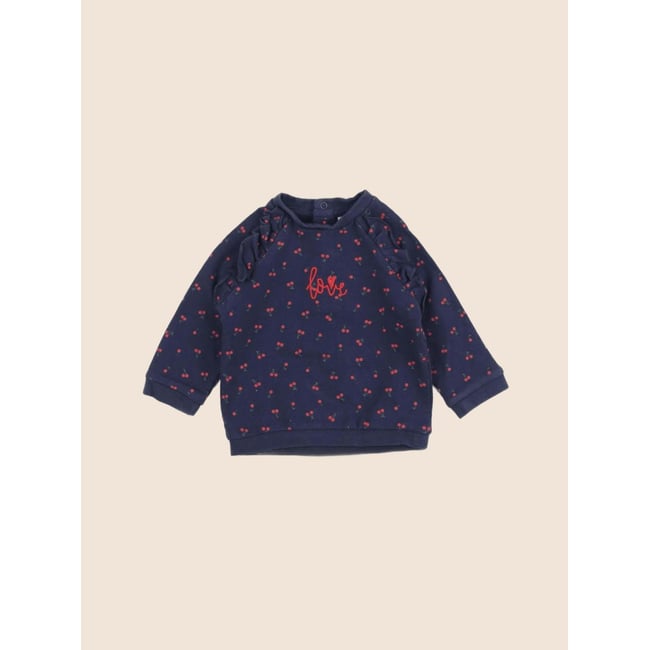 Sweat - Très bon état bleu <span itemprop=