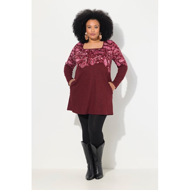 T-shirt long baies foncé <span itemprop=