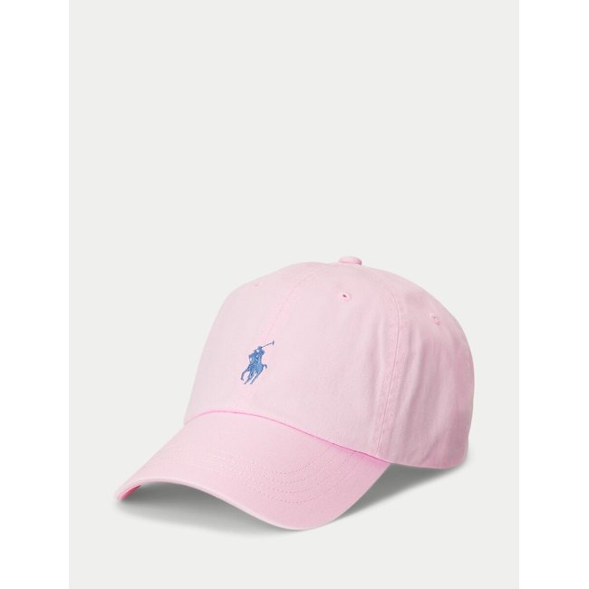 Casquette coton POLO PLAYER rose <span itemprop=