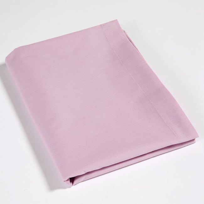 Drap Plat Lilas en Coton violet <span itemprop=