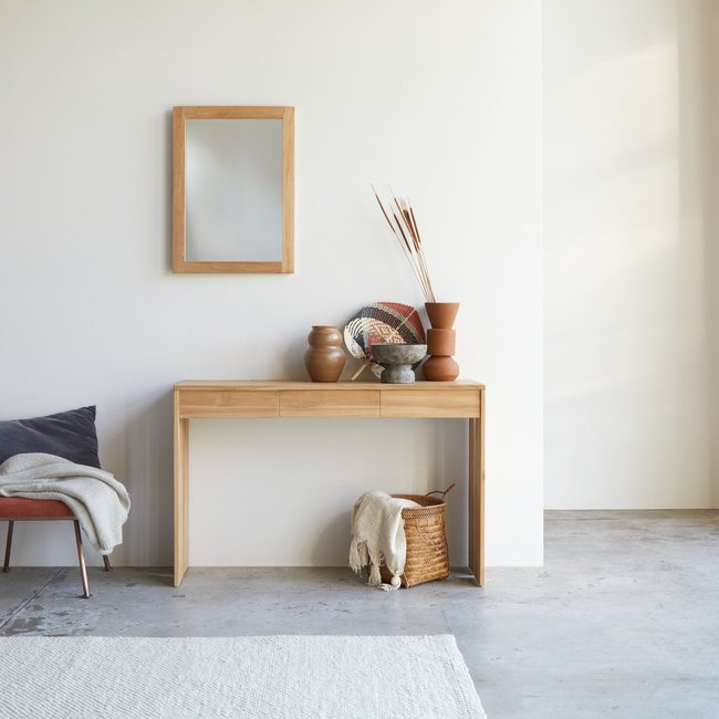 Console en teck massif EDEN Couleur naturel <span itemprop=
