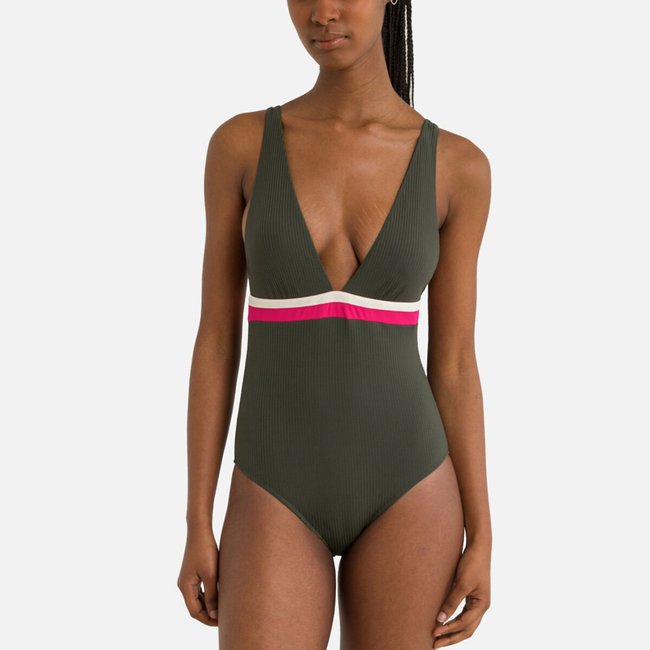 Badeanzug Odalis Sunrib khaki <span itemprop=