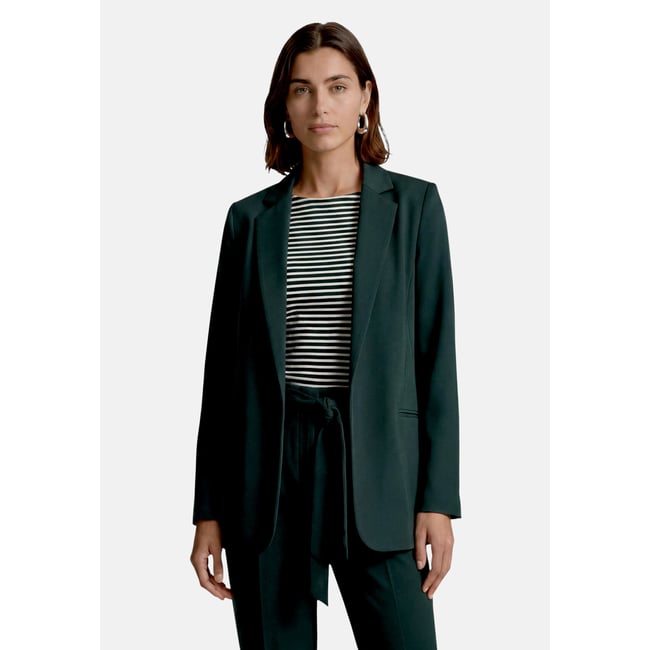 Blazer business de coupe droite green forest <span itemprop=