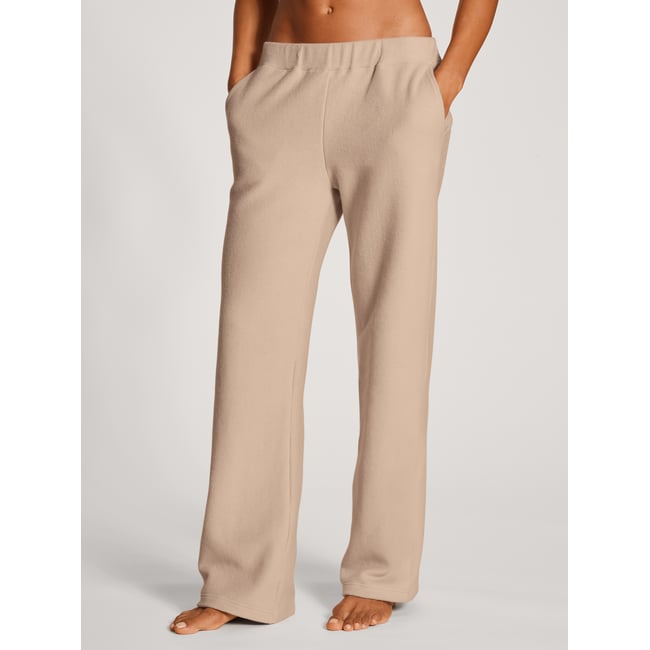 Pantalon Viscose THE HOME HUB beige naturel <span itemprop=