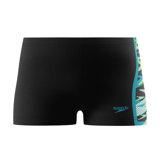 Short de bain motif/style panneau HYPERBOOM noir <span itemprop=