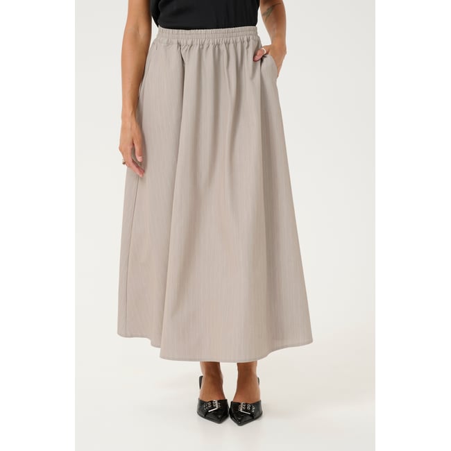 Skirt imprimé feather gray melange pinstripe <span itemprop=