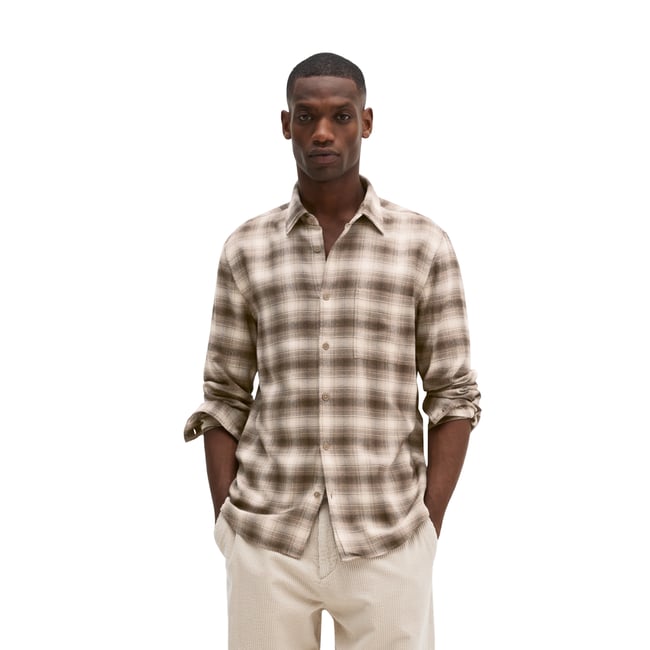 Chemise coupe classique en coton bio et lyocell - MARC O'POLO