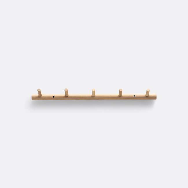 Patère murale chêne massif Darpa Couleur bois clair naturel <span itemprop=