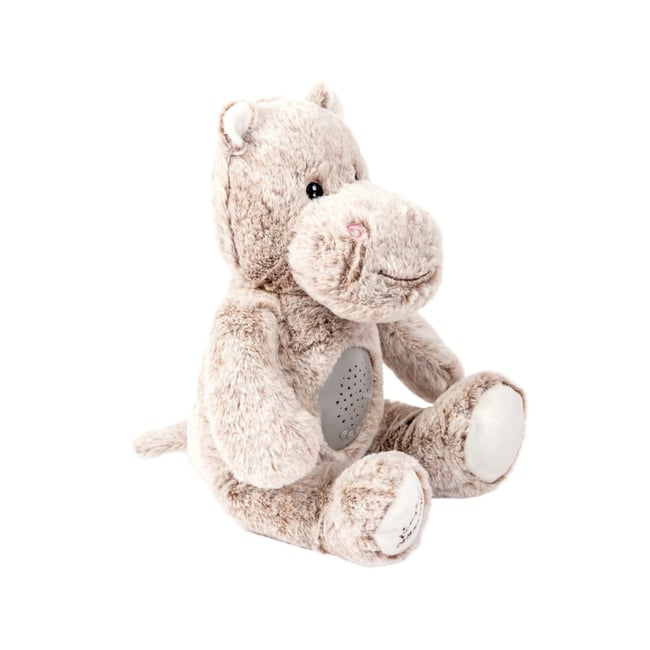 Peluche Veilleuse musicale - Projecteur d'étoiles -Léo l'Hippo v002229 <span itemprop=