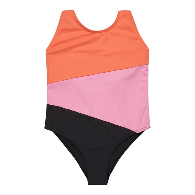 Maillot de bain une pièce COLORBLOCK. noir anthracite <span itemprop=