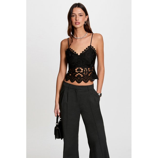 Crop top bretelles fines - MORGAN