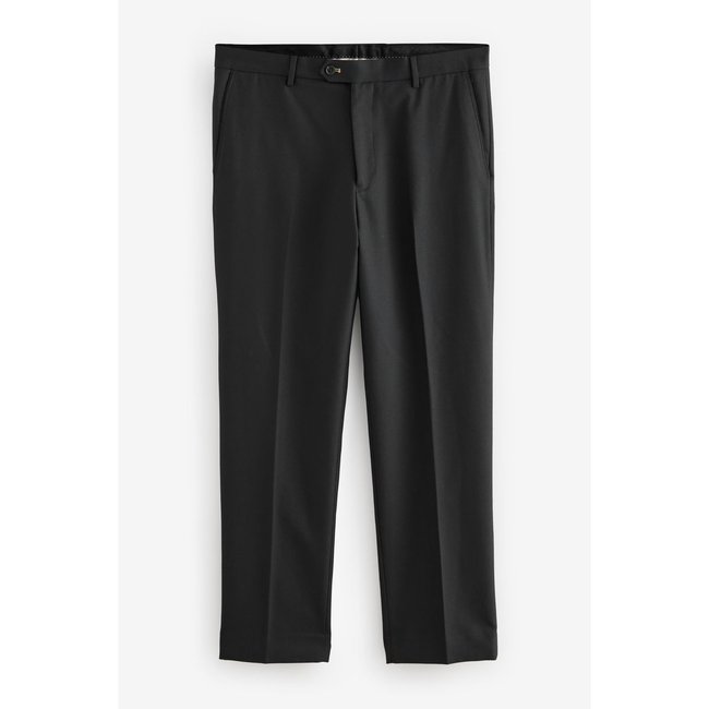 Pantalon de smoking texturé à liseré noir <span itemprop=