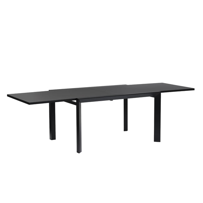 Table de jardin en aluminium noir extensible 6/10 pers.  BASALT noir <span itemprop=